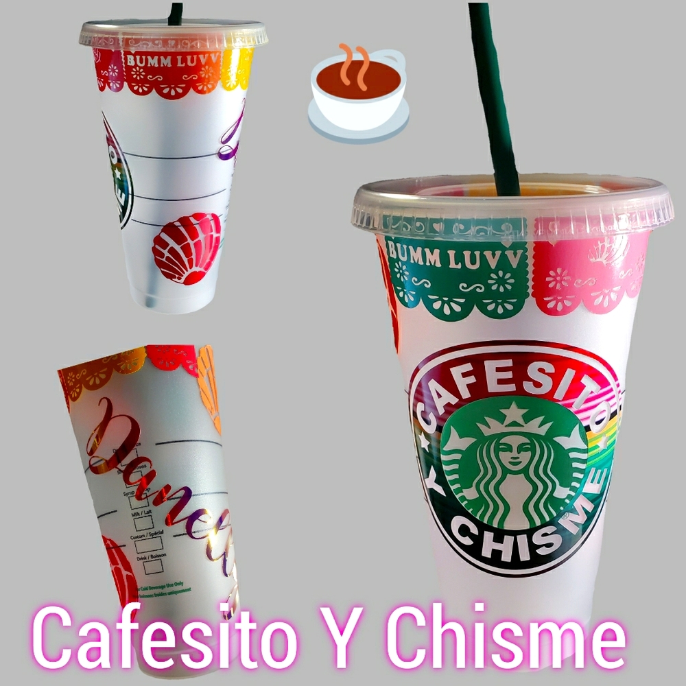 Cafesito y chisme cups